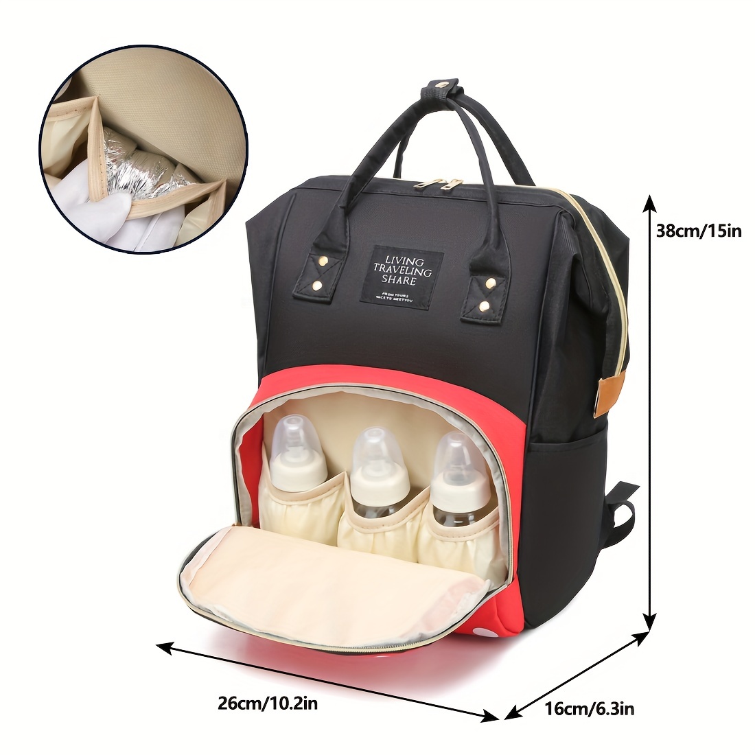 Diaper Bag Backpack,Large Capacity Travel Back Pack Maternity Baby