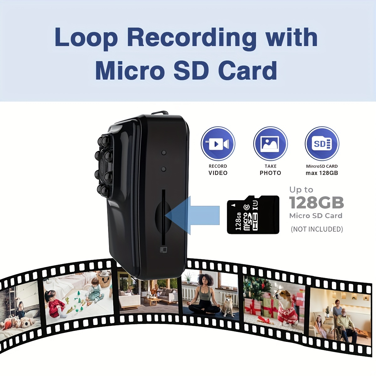 1080p Mini Camera With Audio Video Portable Indoor Security - Temu