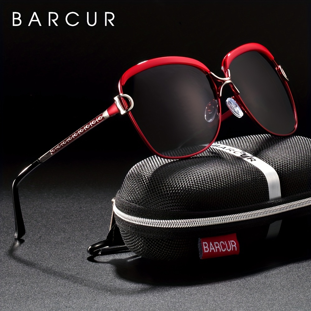 

Barcur Polarized Women Oversized Uv400 Gradient Lens Lady Luxury Brand Oculos (with Case) With Gifts Box Mother's Day/give Gifts