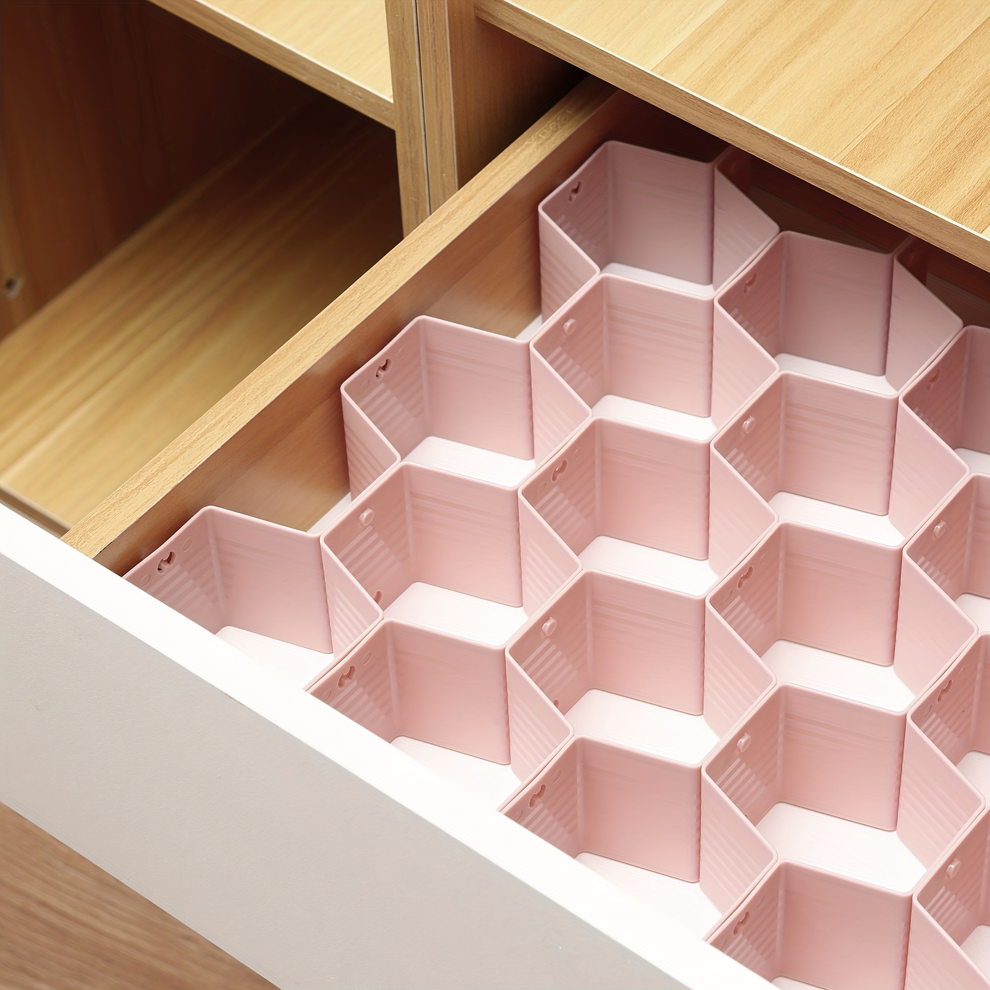 Honeycomb Drawer Storage Box Diy Adjustable Freely Combined - Temu