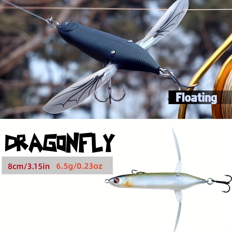 Dragonfly Shaped Fishing Lure Artificial Walking Bait Bass - Temu