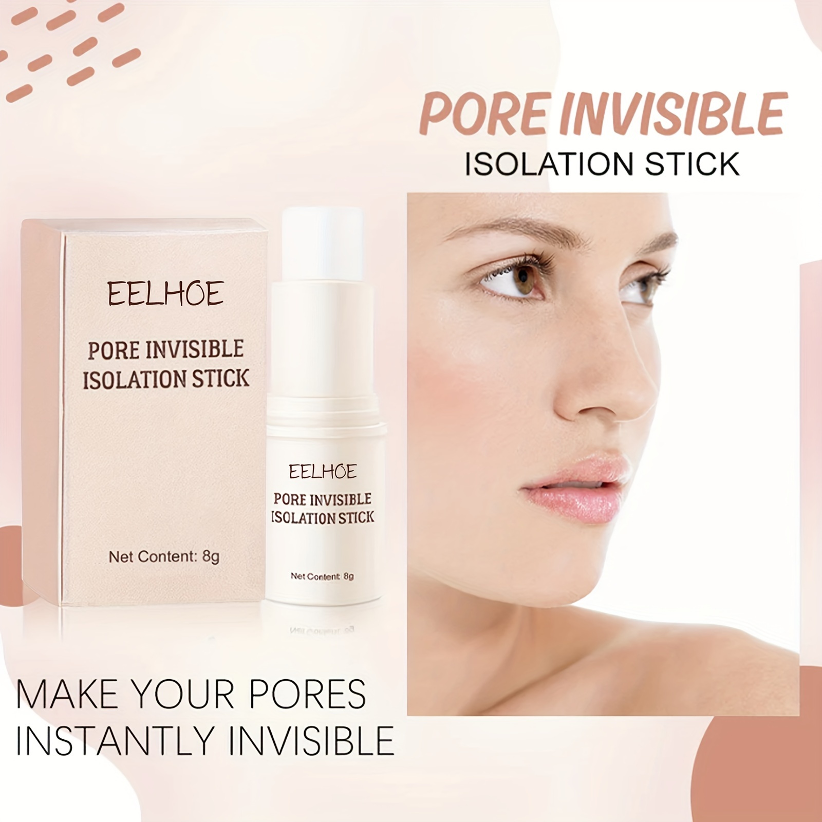 Pore Invisible Barrier Cream Stick Contains Vitamin E - Temu