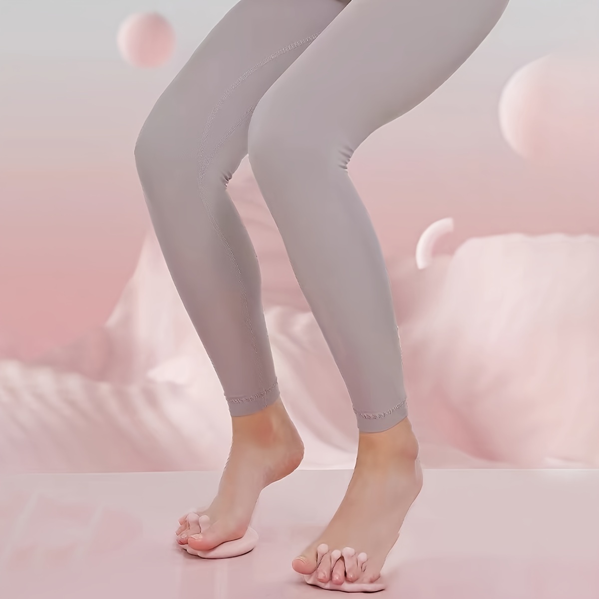 1 Pair Solid Toe Corrector Toe Separators For Yoga Fitness
