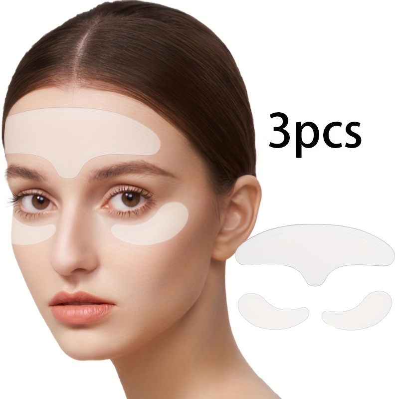 Patch en silicone anti-déformable pour le front, masque pour les yeux en  silicone souple, patch