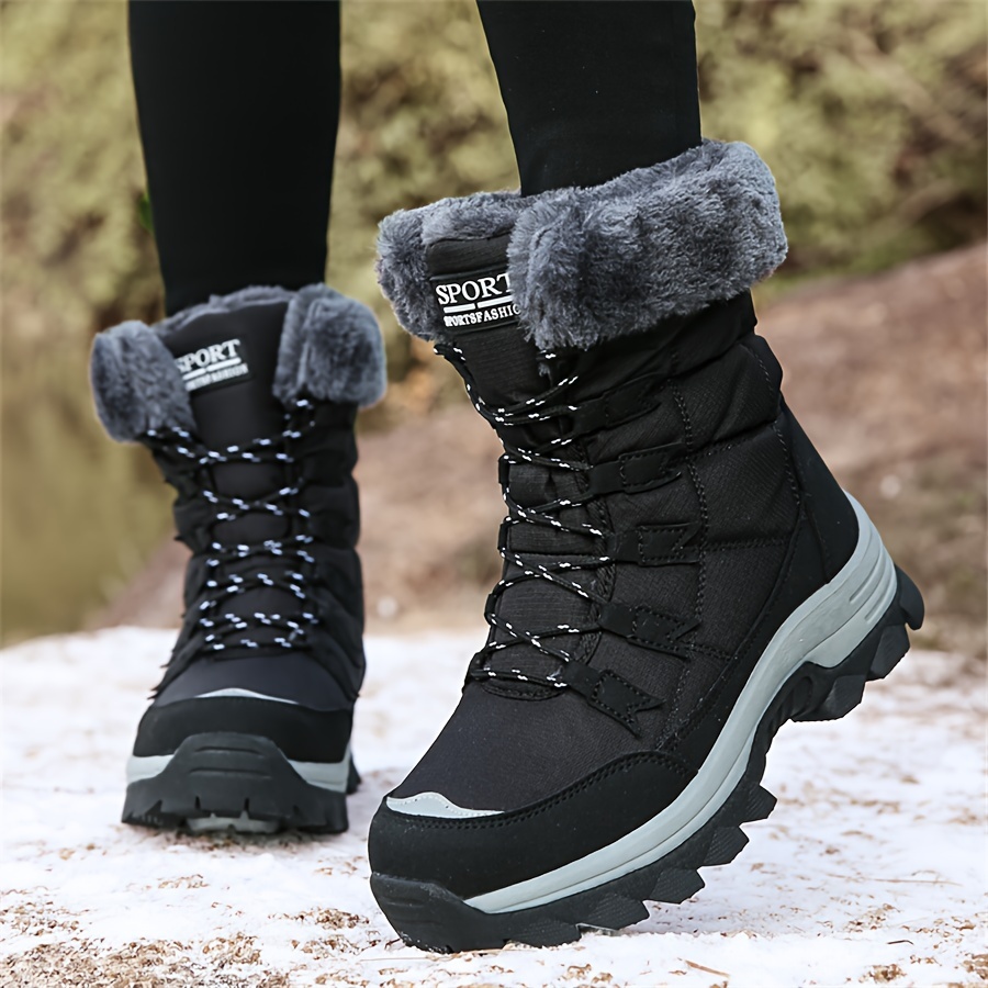 Winter Snow Boots Lace-up Platform Boots Fuzzy Shoes Women at Rs 4999.00, Slush Boot, स्नो बूट - TravelFreakGST, Pune