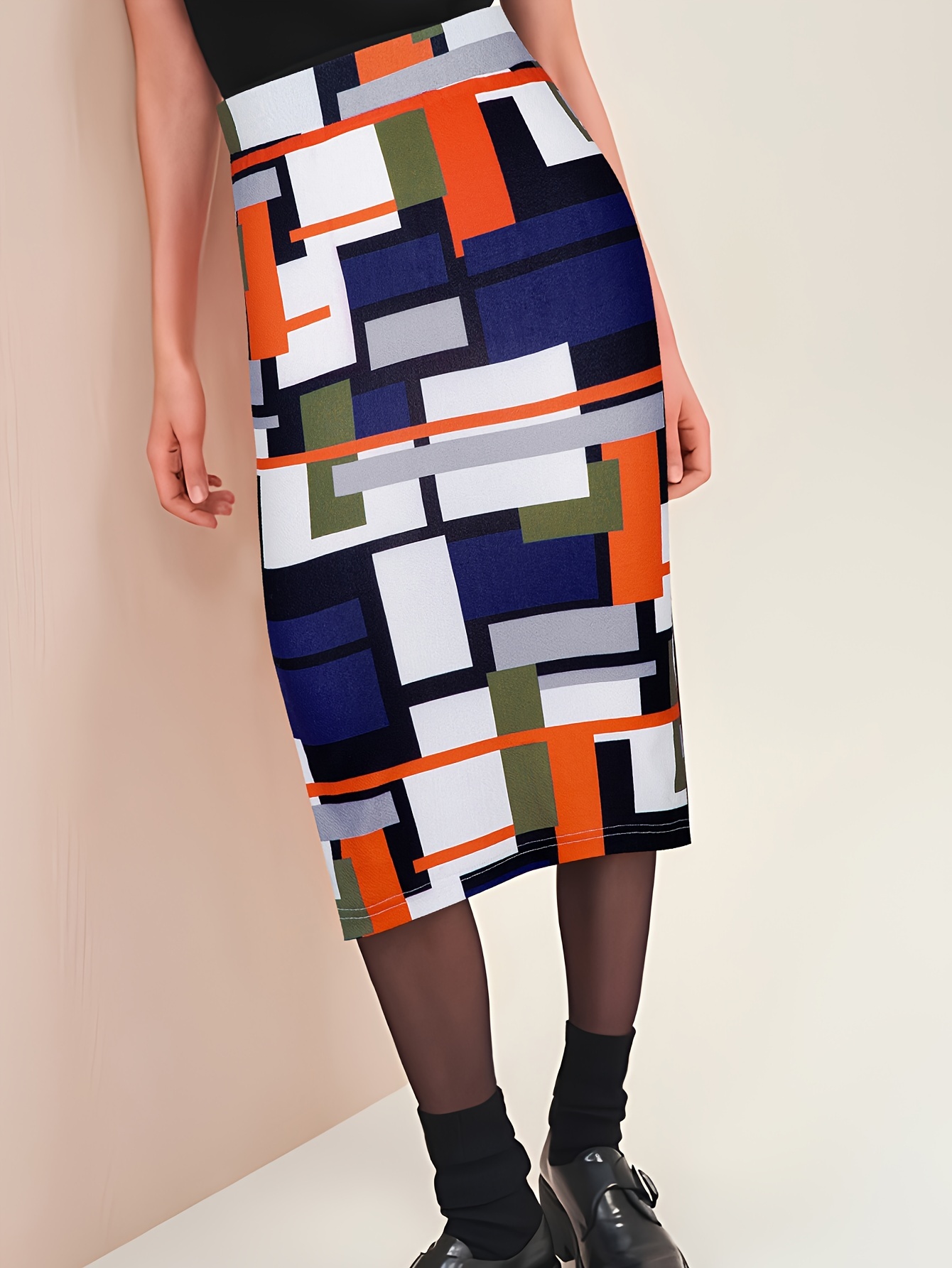 Printed hotsell bodycon skirt