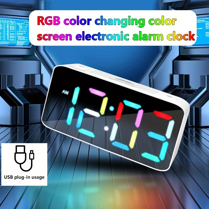 1pc Electronic Timer, 24 Hour Digital Display Square Clock