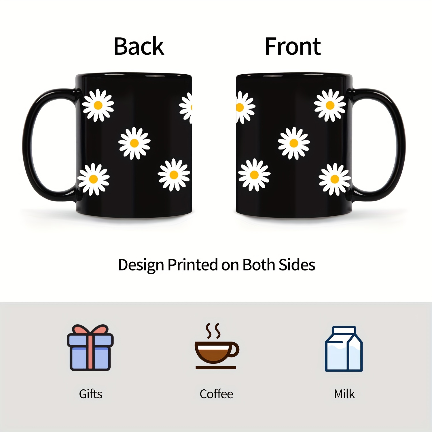 Aesthetic Cute Floral Coffee Mugs