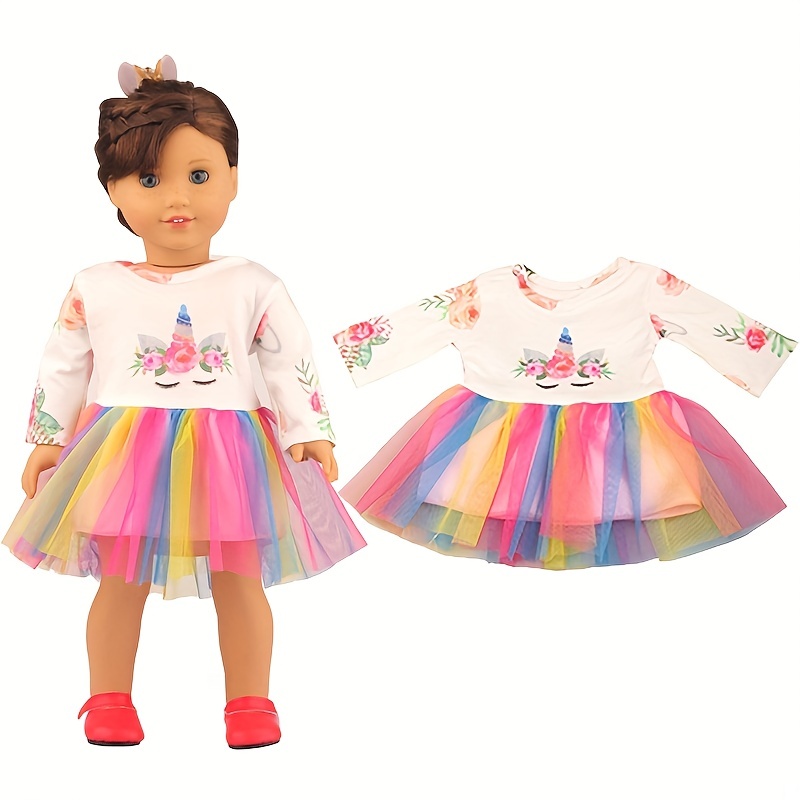 Colorful Mesh Dress for 45-72 cm Dolls
