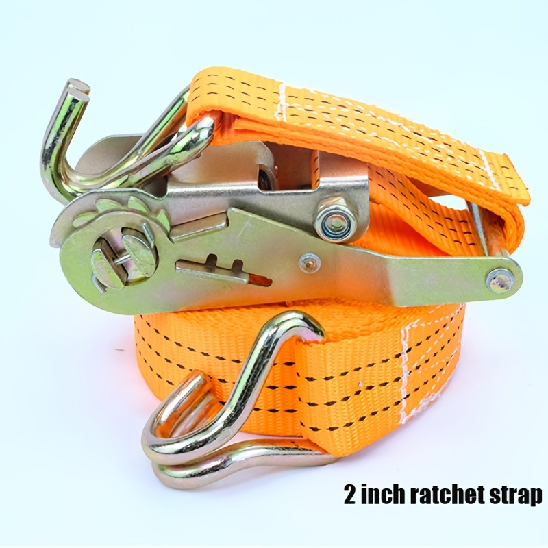 Cargo Truck Thickened Ratchet Strap Double J Hooks Tight - Temu