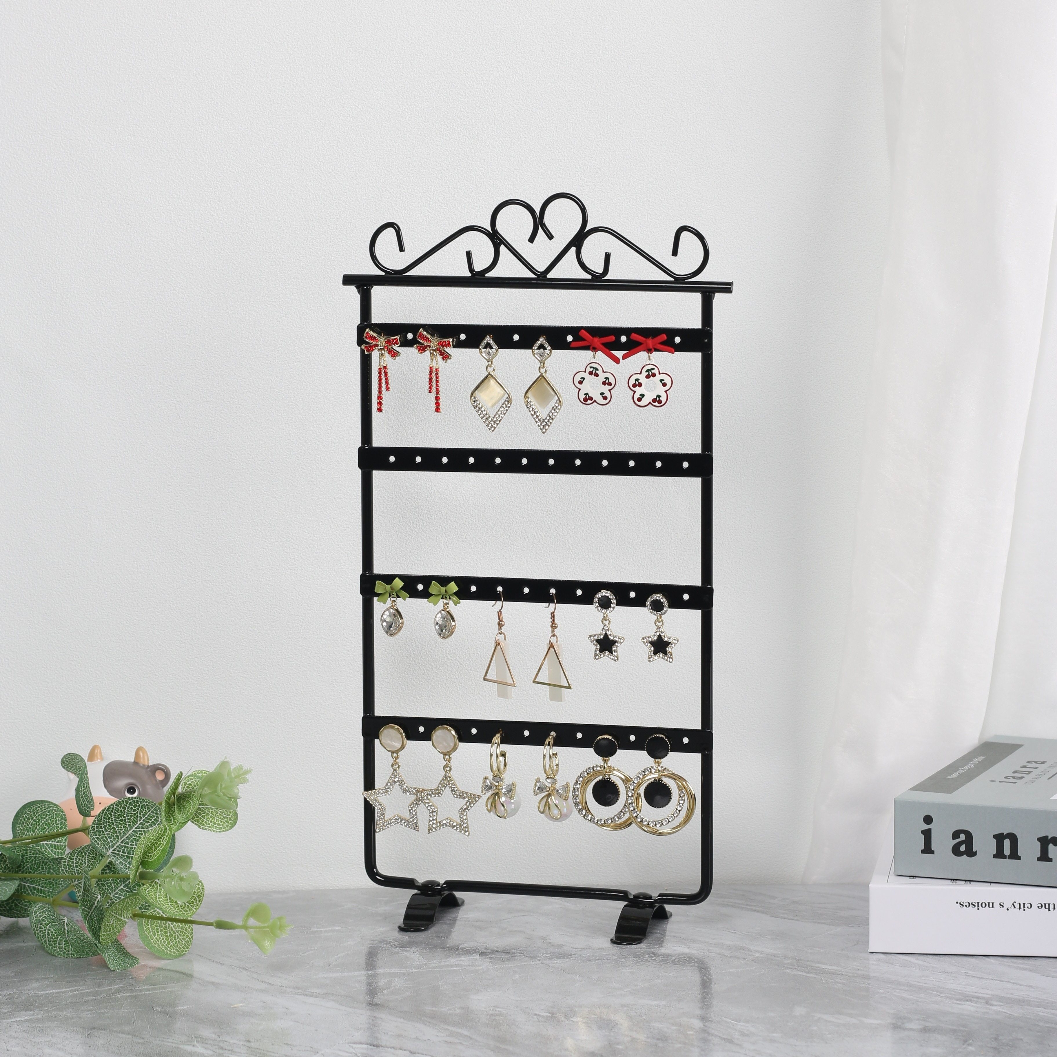 

Jewelry Display Rack, Jewelry Display Rack, Hanging Earrings And Ear Clip Rack, Size: Length 16.5cm/6.49in, Height 30cm/11.8in