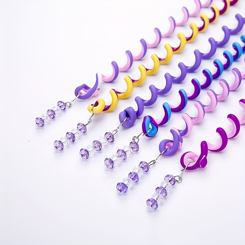 6pcs Colorful Crystal Headbands for Girls