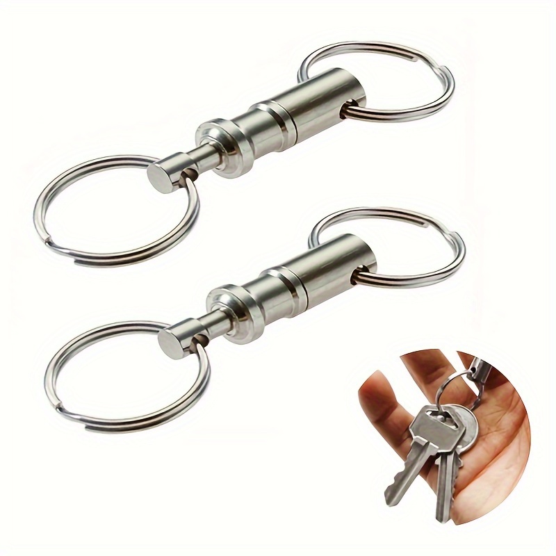 5pcs Quick Removal Key Ring, Separate Removable Buckle, Double Ring  Keychain, Outdoor Female Keychain, Double Key Ring
