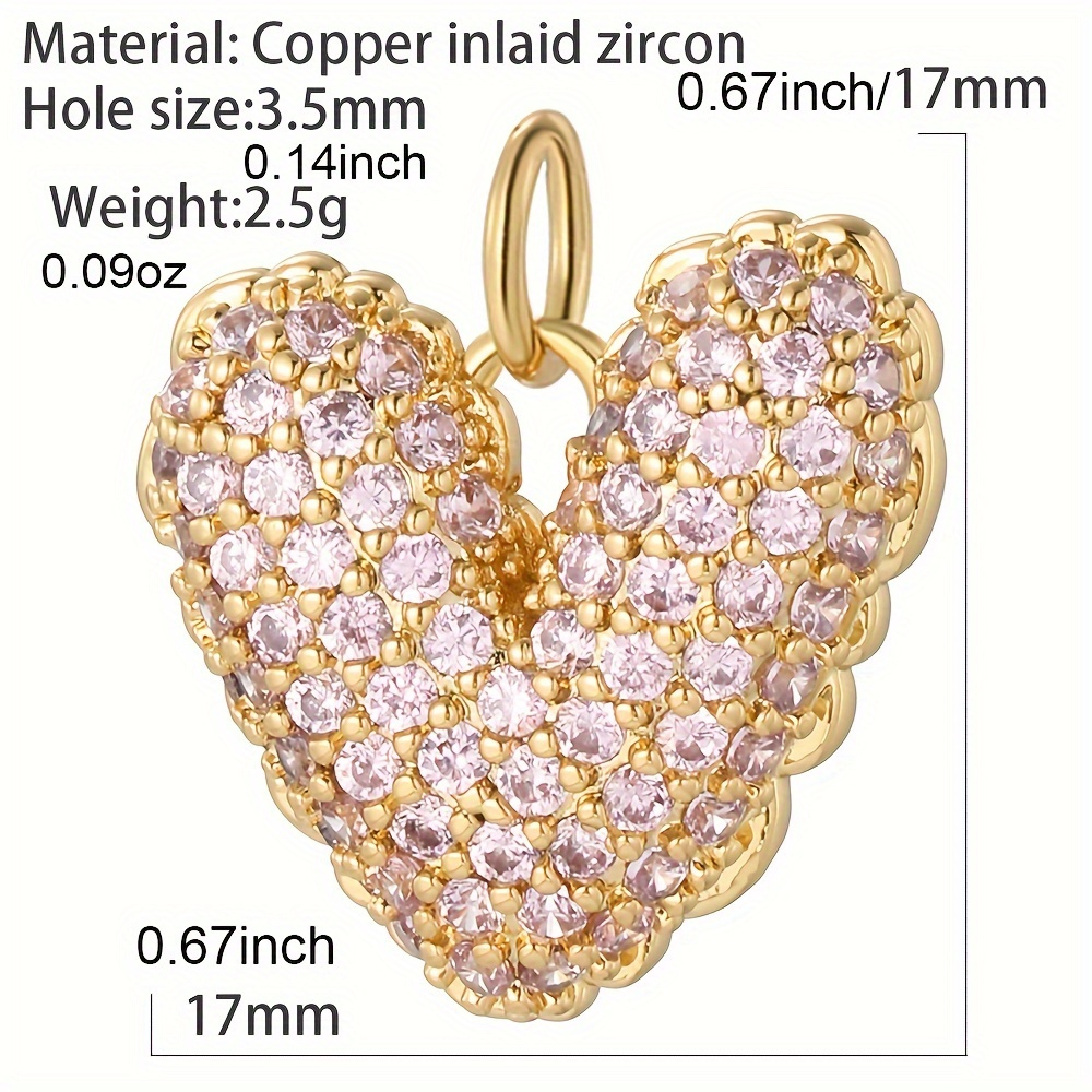 1pc Cute Love Birds Flower Heart Charms for Jewelry Making Supplies, Boho Snake Star Golden DIY Earrings Bracelet,Temu