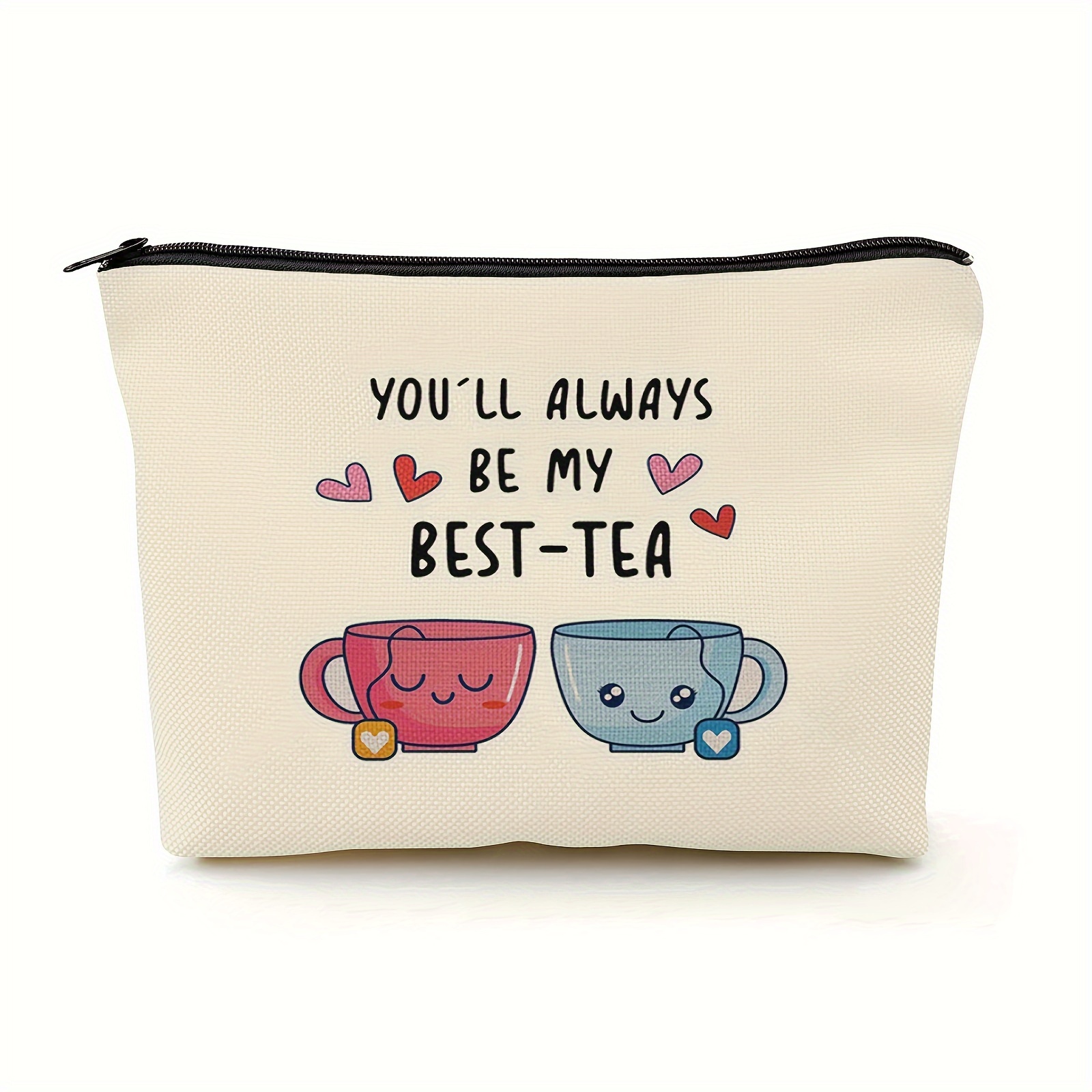 

Bestie Gifts For Women, Bestie Gifts Makeup Bag, Friendship Gifts For Women Friends, You'll Always Be My Best-tea Small Makeup Bag, Cosmetic Bag