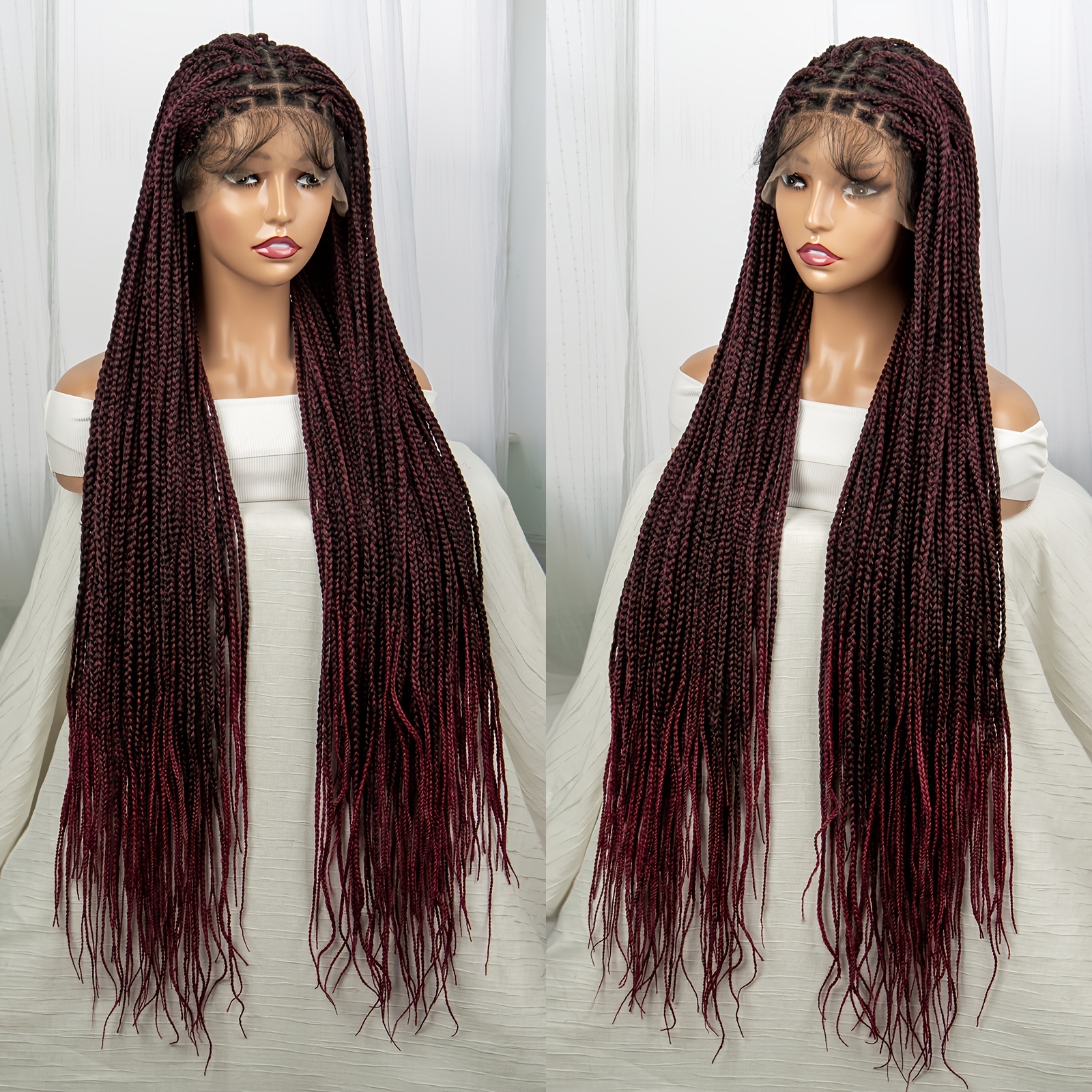 Lace Front Knotless Box Braided Wigs 9*6 Lace Wigs Women - Temu