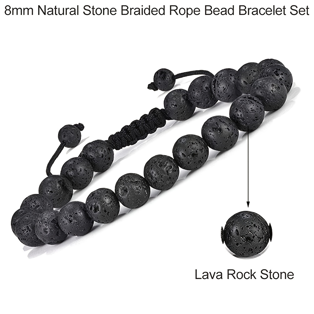 Men's Adjustable Rock Bracelet For Stress Relief
