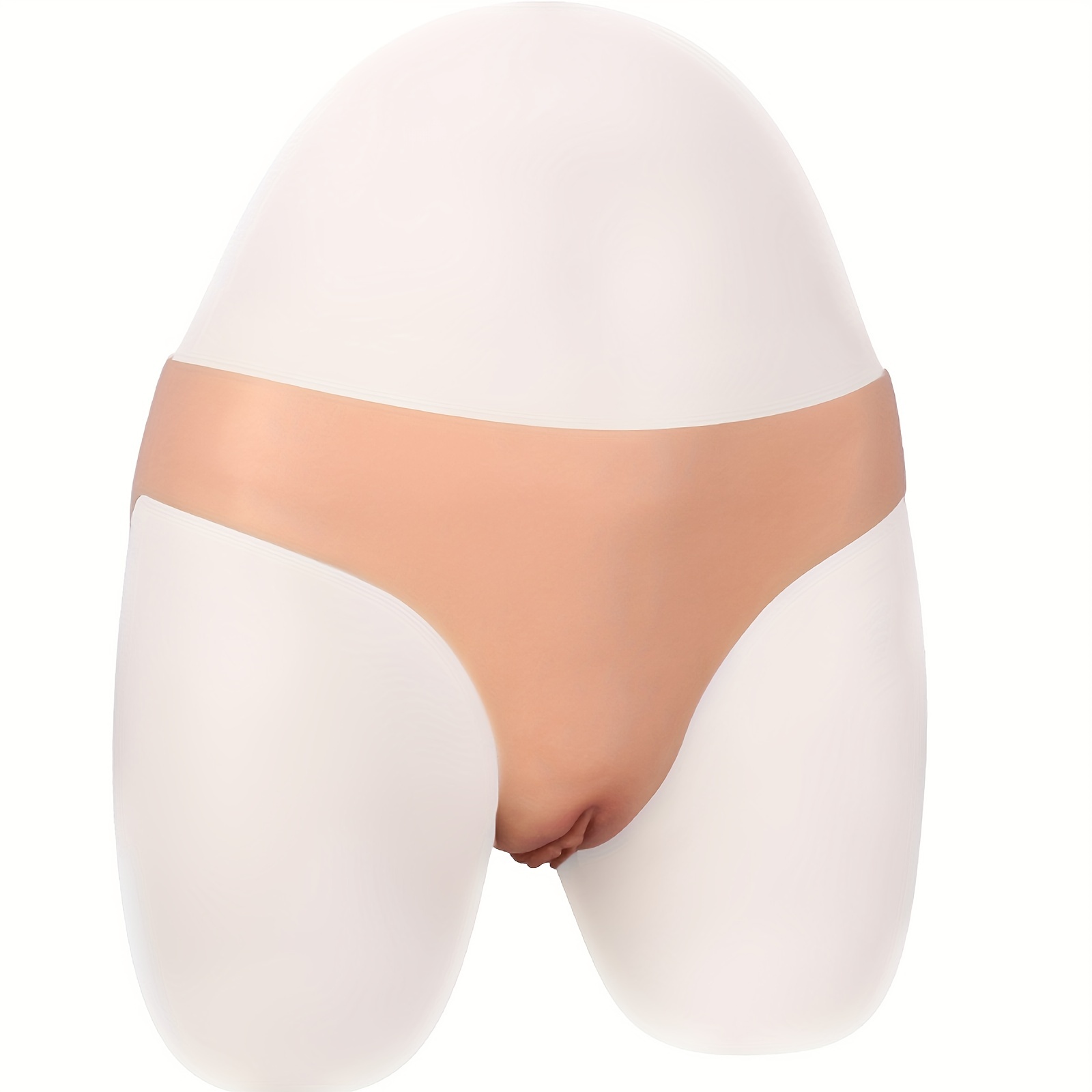 New Silicone Artificial Fake Vagina CAMELTOE Gaff Panties Crossdresser  Underwear