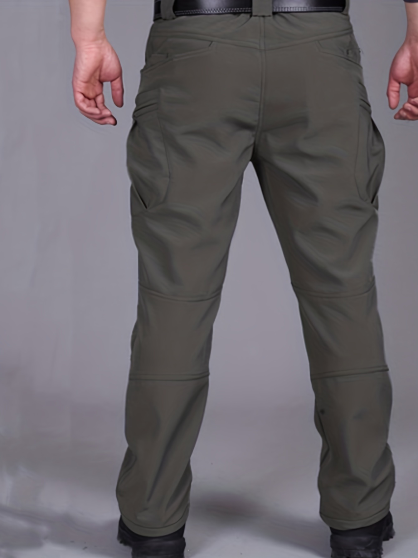 Multi Pocket Men's Fleece Warm Thermal Tactical Pants Loose - Temu