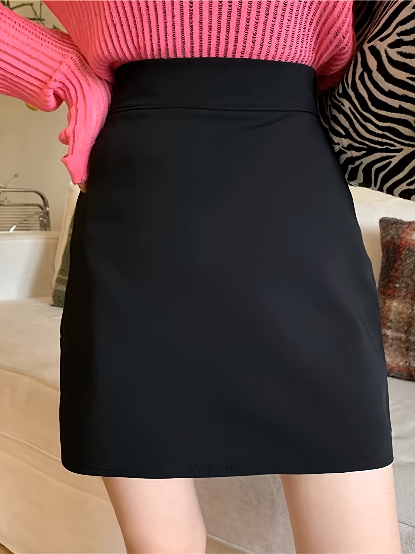 Black Pencil Skirt - Temu Canada