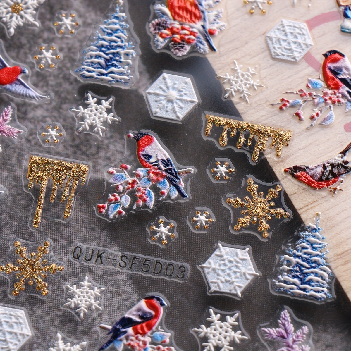 Glitter Snowflakes Foam Stickers Self adhesive - Temu