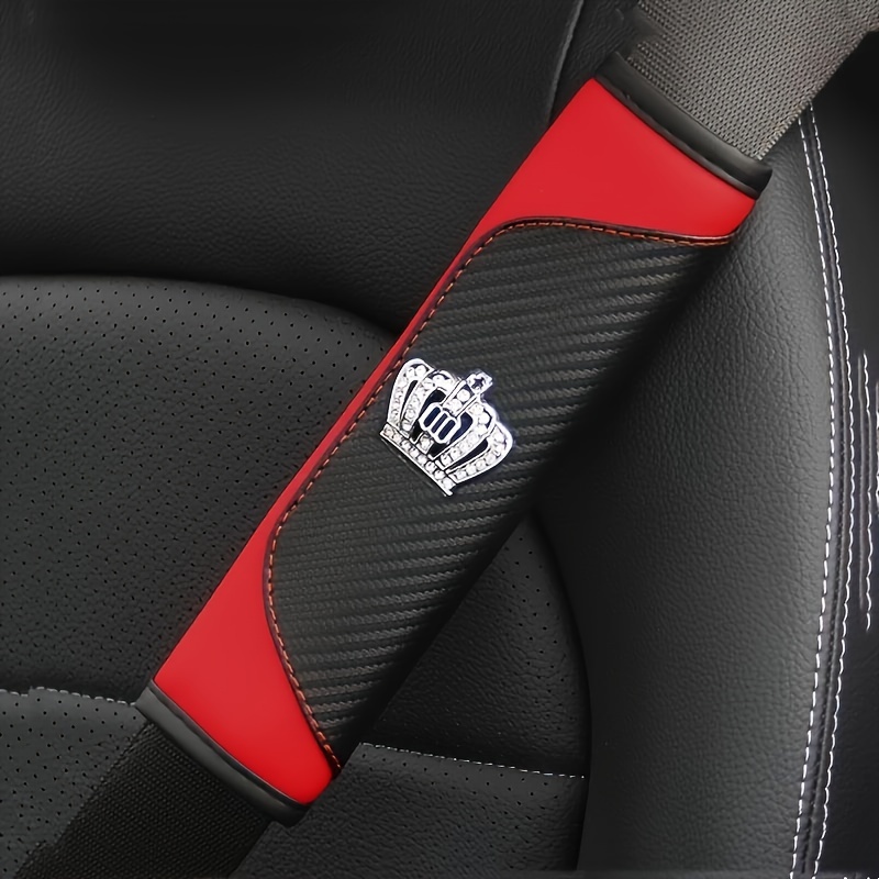 Pu Leather Car Seat Belt Clip Extender Safety Seatbelt Lock - Temu
