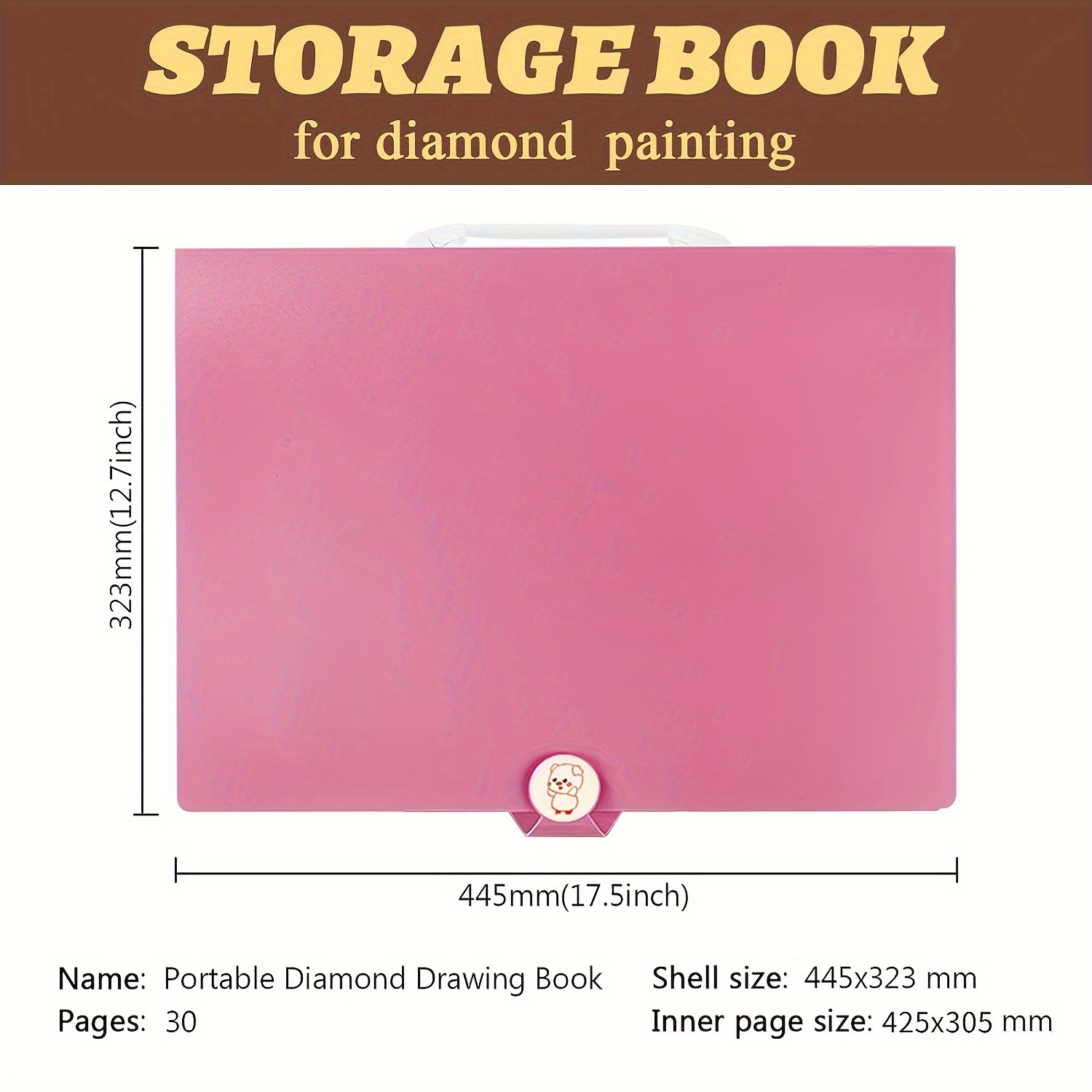  A2 30 Pages Diamond Painting Storage Book,Diamond