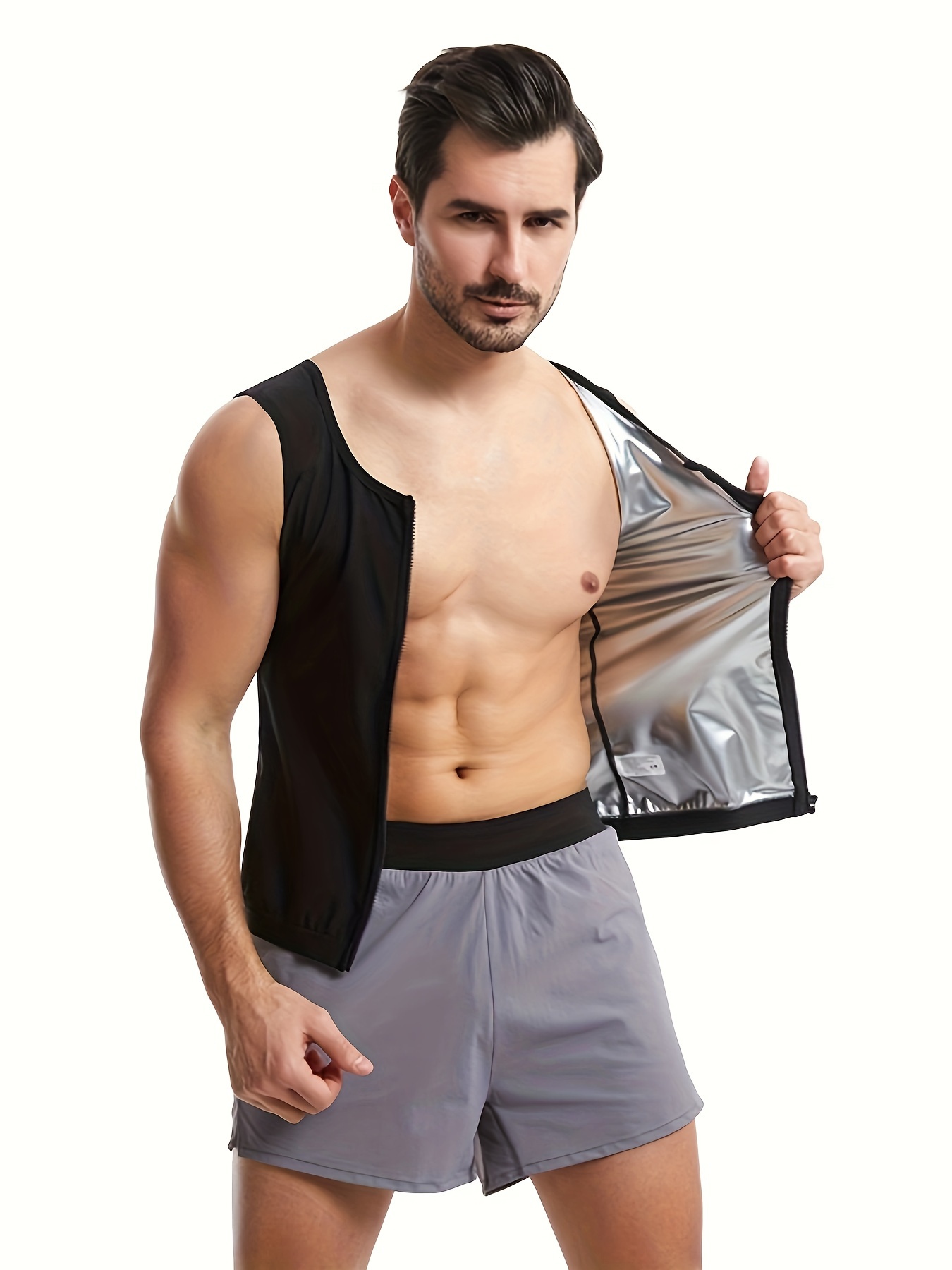 Men's Soft Comfy Body Shaping Vest Fleece Thermal Body - Temu