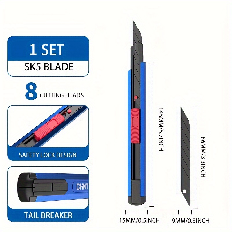 1pc Japanese-style Dual-head Safe Box Cutter With Art Knife Function For  Express Delivery