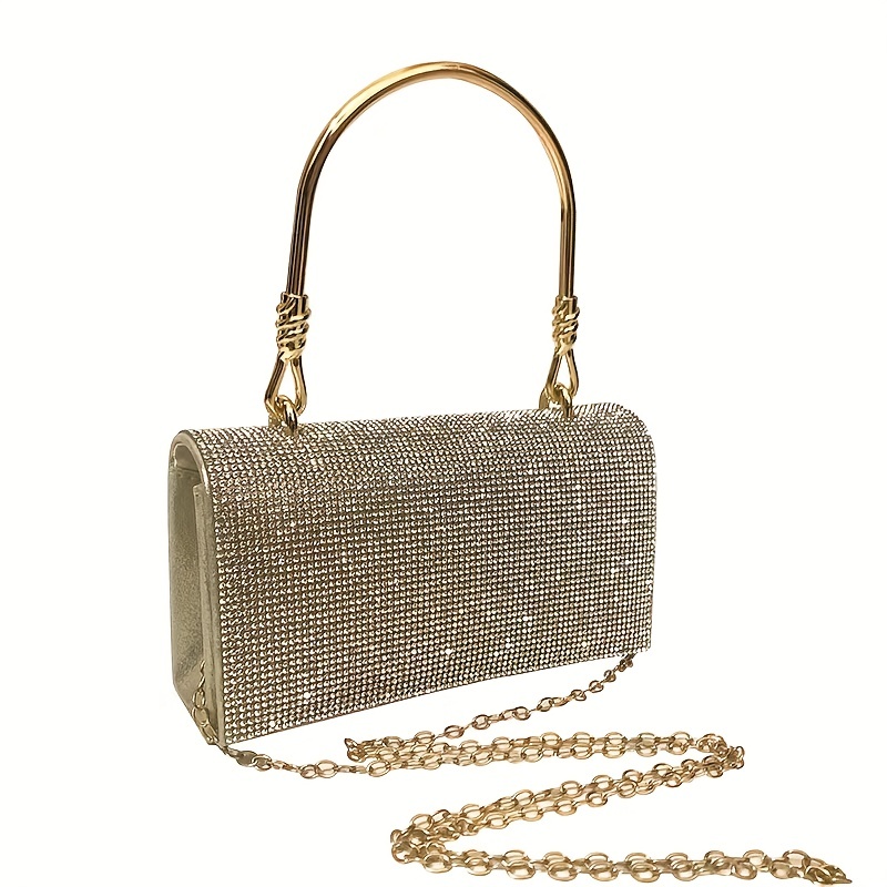 Mini Rhinestone Decor Evening Bag For Women Wedding Clutch Purse