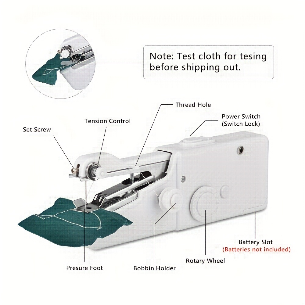 How to Operate a Handheld Sewing Machine - Tutorial 