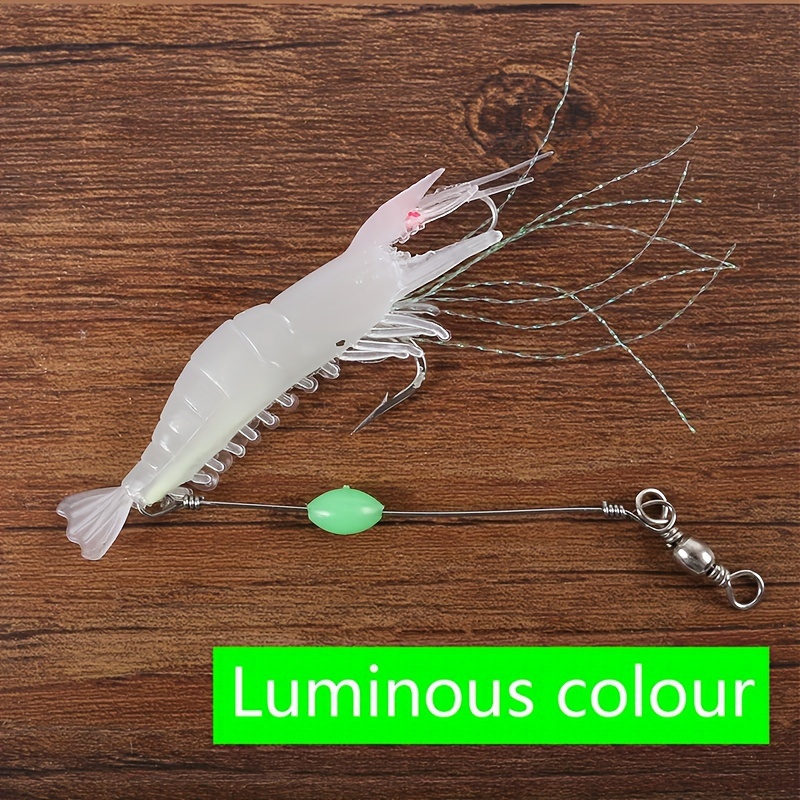 Luminous Shrimp Shaped Lure Biomimetic Bait Barbed Hook - Temu