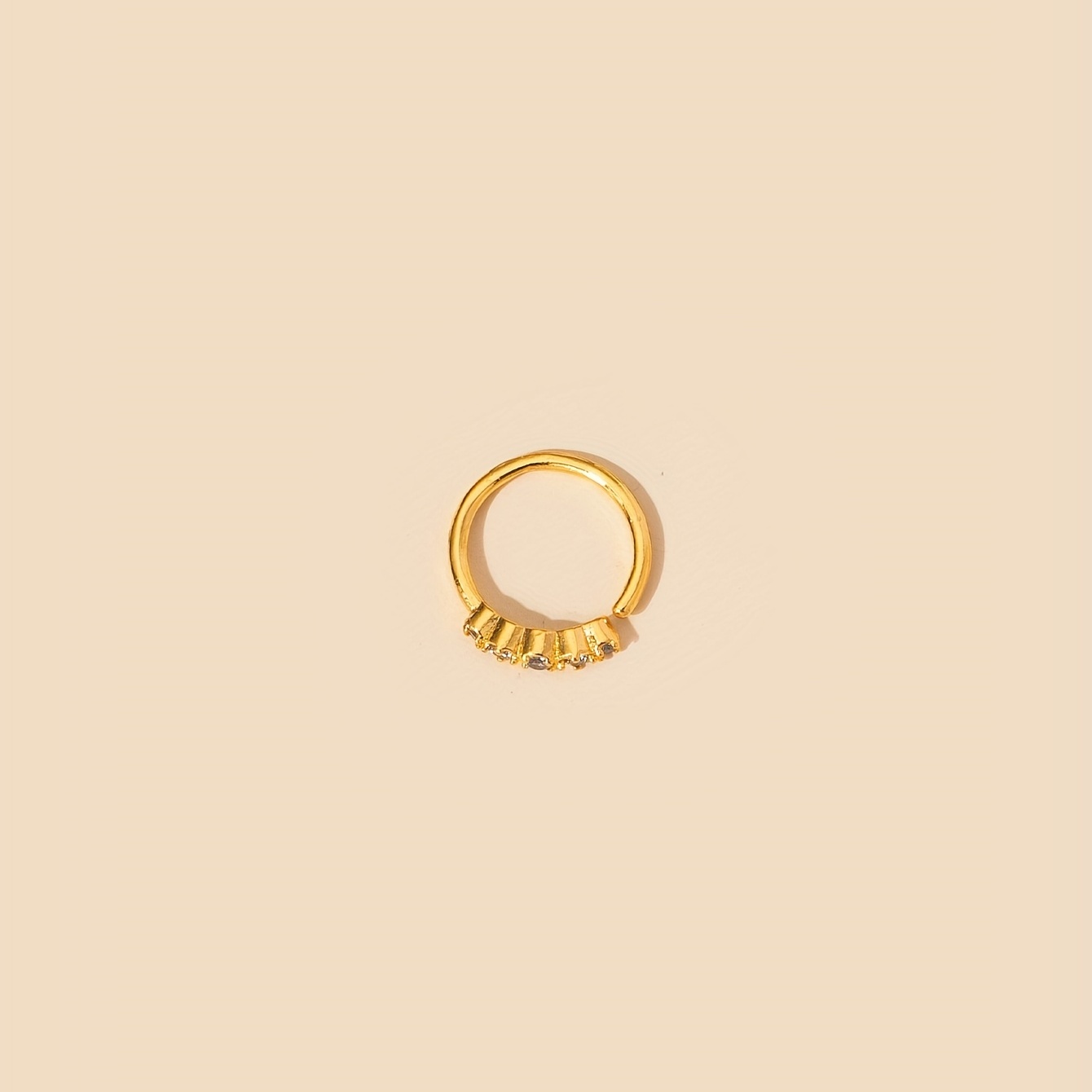 Inlaid Zircon Nose Ring, Bling Bling Style for Women