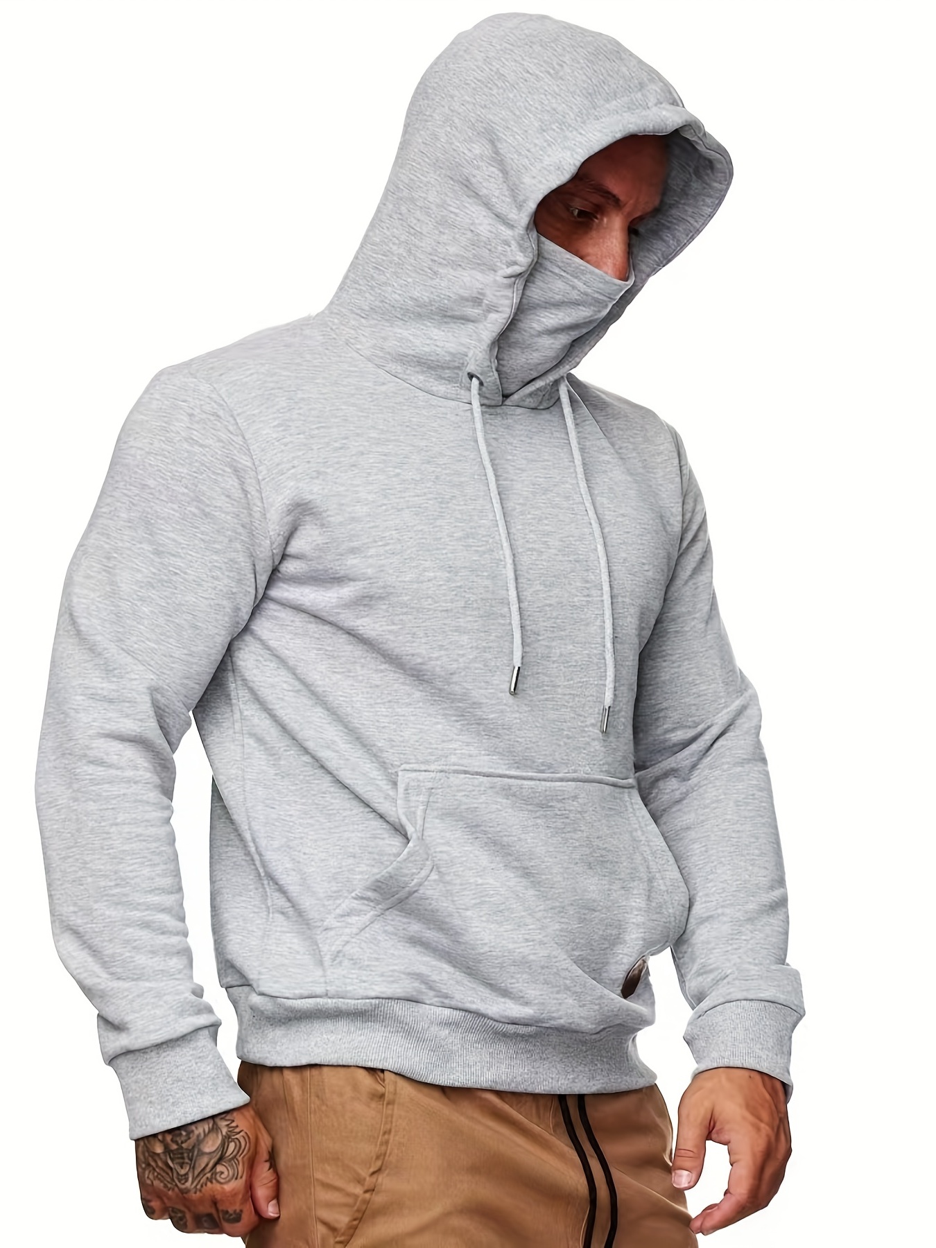 Hoodie Set, Hoodies For Men, Men's Casual Pullover Hooded Sweatshirt With  Kangaroo Pocket Streetwear For Winter Fall, As Gifts - Temu