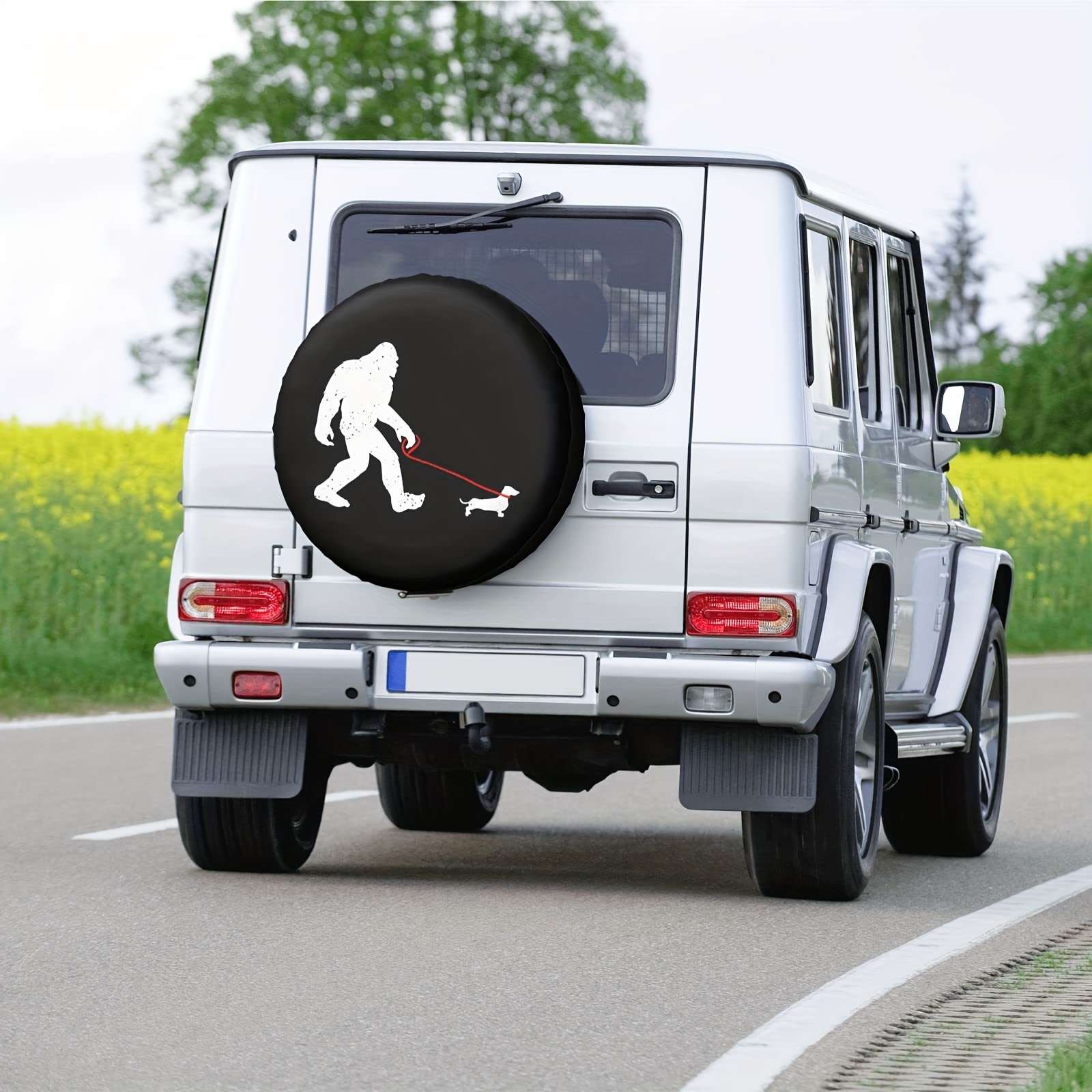 Funny Sasquatch Walking Dachshund Spare Tire Cover Waterproof And Dustproof  Protection Tires Covers Universal Fit For Suv, Rv, Trailer Temu Australia