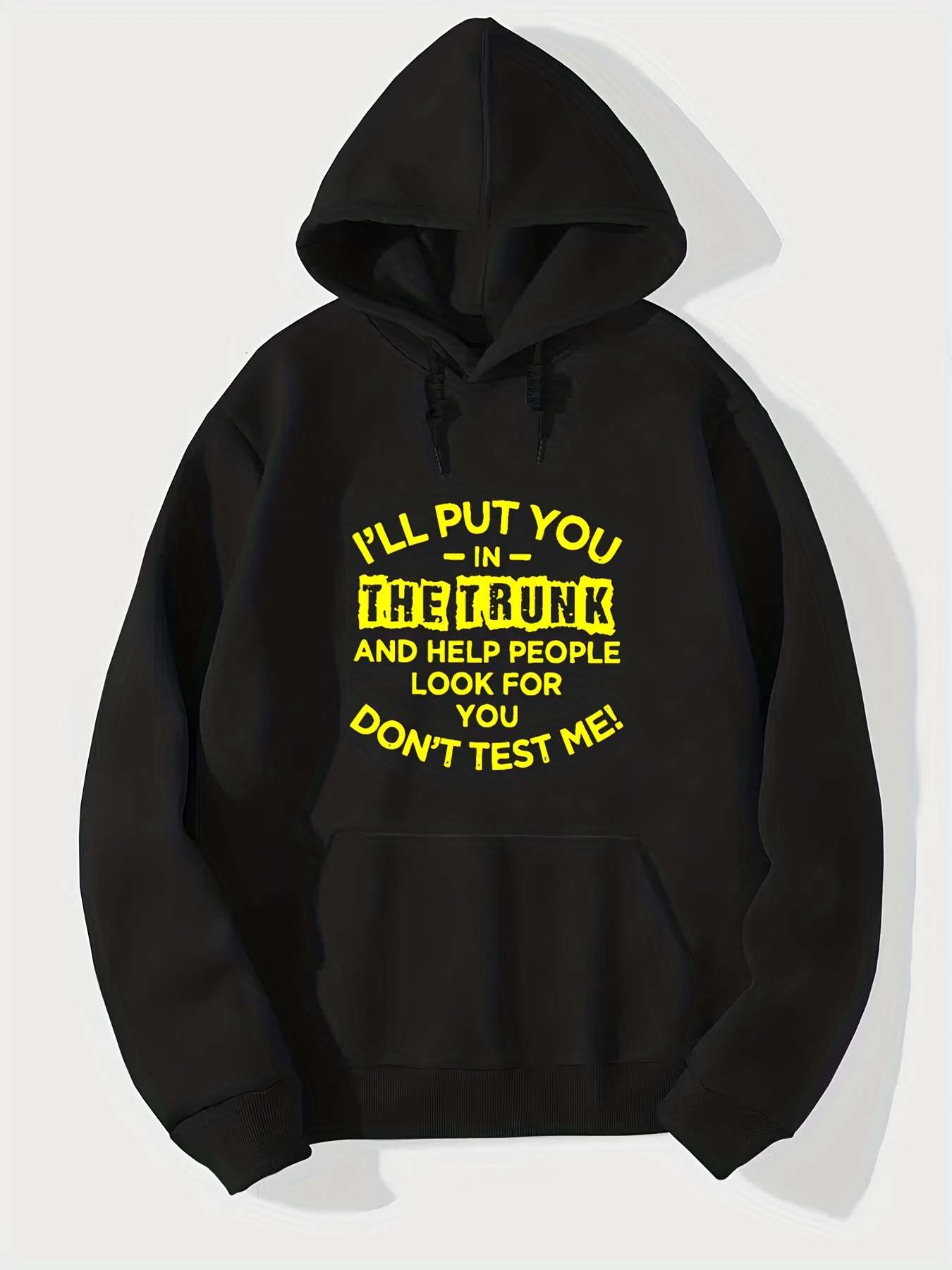 Put In Trunk Letter Print Hoodies Men Graphic Sweatshirt Temu