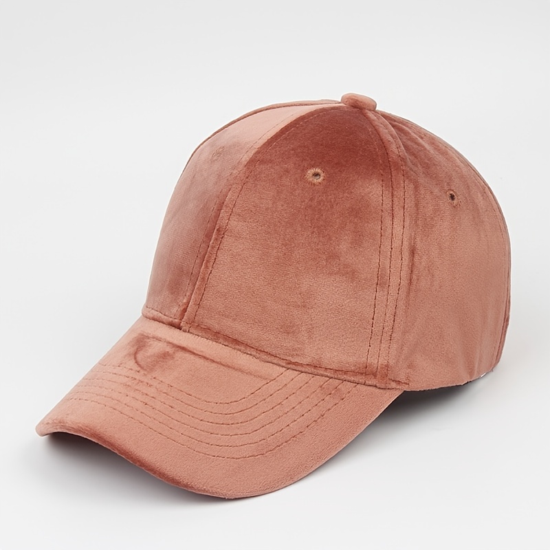 Velvet baseball cap - Brown