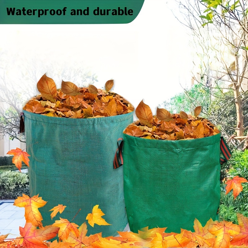 Leaf Bags Leaf Bag Holder Reusable Yard Bags Heavy Duty Waterproof  Gardening Leaf Bag Yard Patio