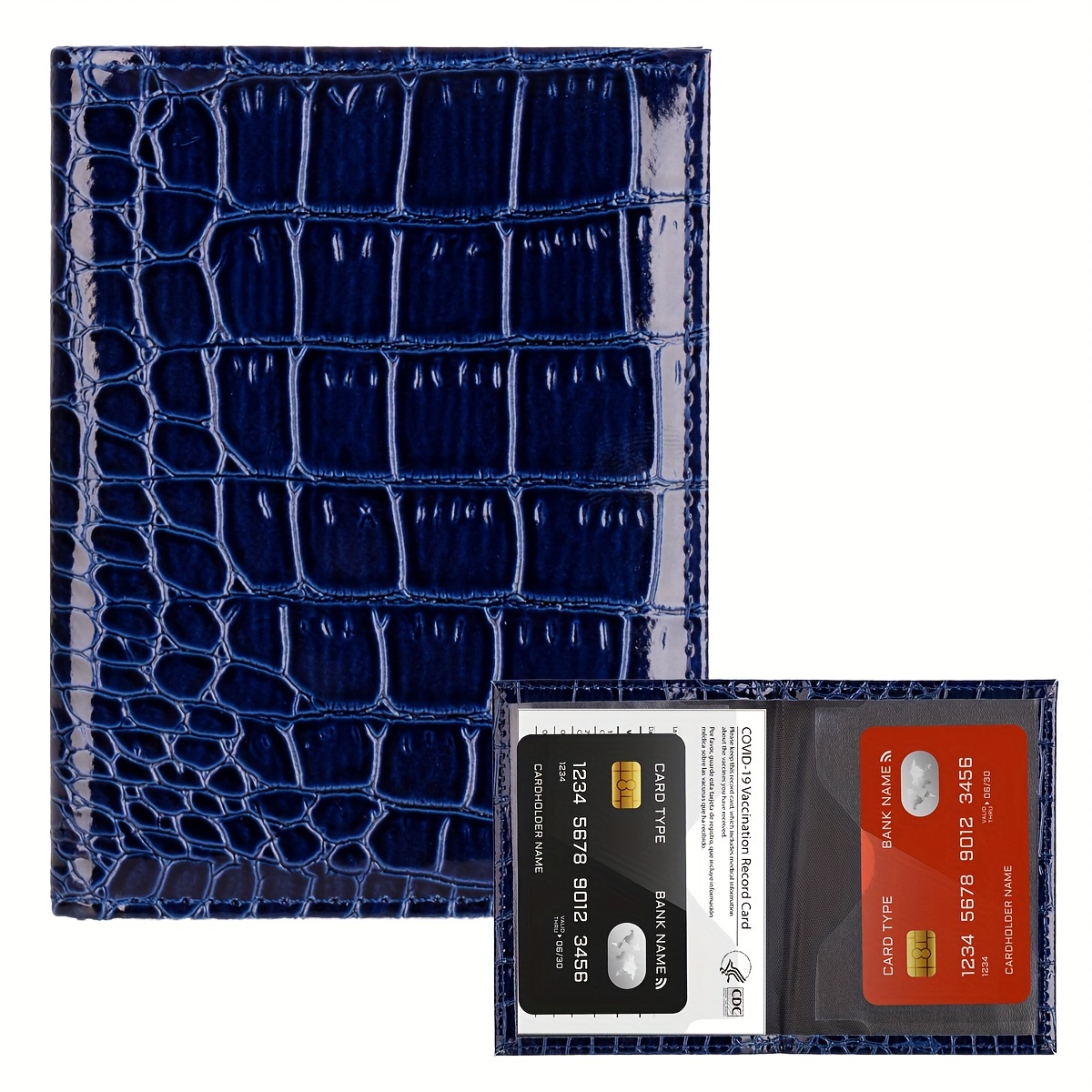 Mini Envelope  Emerald Crocodile Embossed Leather – Graphic Image