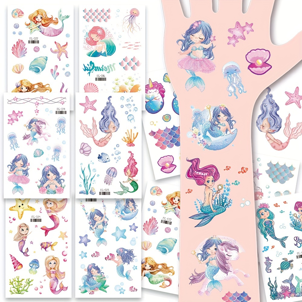 Ariel Birthday Party Supplies, 34Pcs Temporary Tattoos Party Favors,  Removable Tattoo Stickers for Goody Bag Treat Bag Stuff for Girls Little  Mermaid Party Decorations - Yahoo Shopping