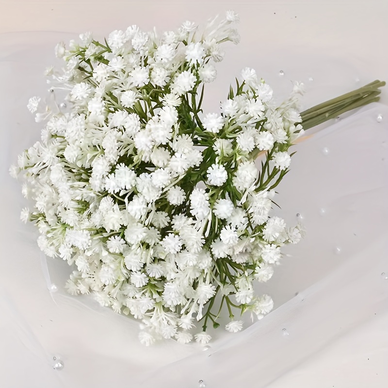 6 Pezzi Fiori Artificiali, Baby Breath Gypsophila Piante Finte In Plastica  Bouquet Sposa Matrimonio Festa Interni Esterni Te Giardino Domestico  Veranda Ufficio Centrotavola Composizioni Decor, Decorazioni Casa Natale  Halloween