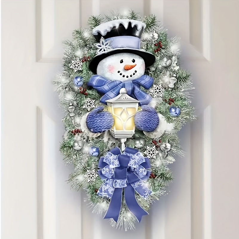 1pc Christmas Sticker Snowman, Christmas Snowman Glass Door Sticker,  Christmas Decoration Sticker