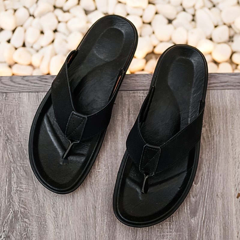 Men's Thong Sandals Non Slip Flip flops Shoes Toe Post Slides