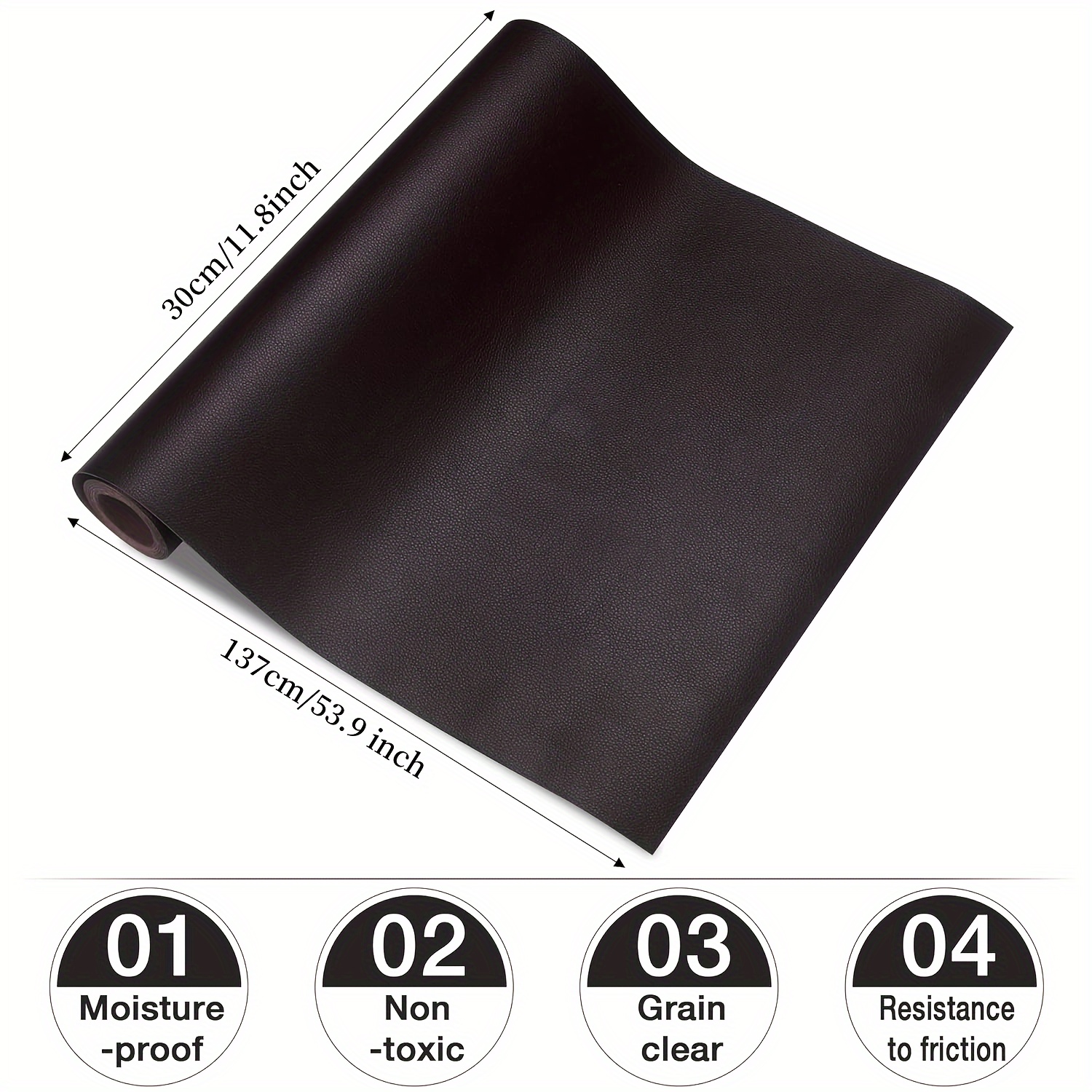 Black Leather Repair Subsidy Leather Repair Tape Furniture - Temu