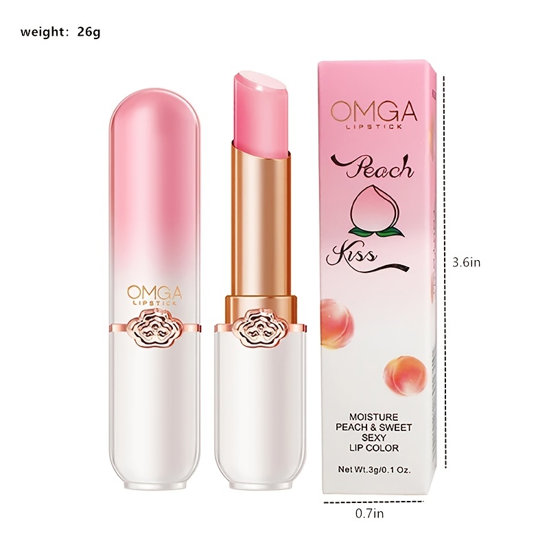 Honey Peach Moisturizing Jelly Lipstick, Long Lasting
