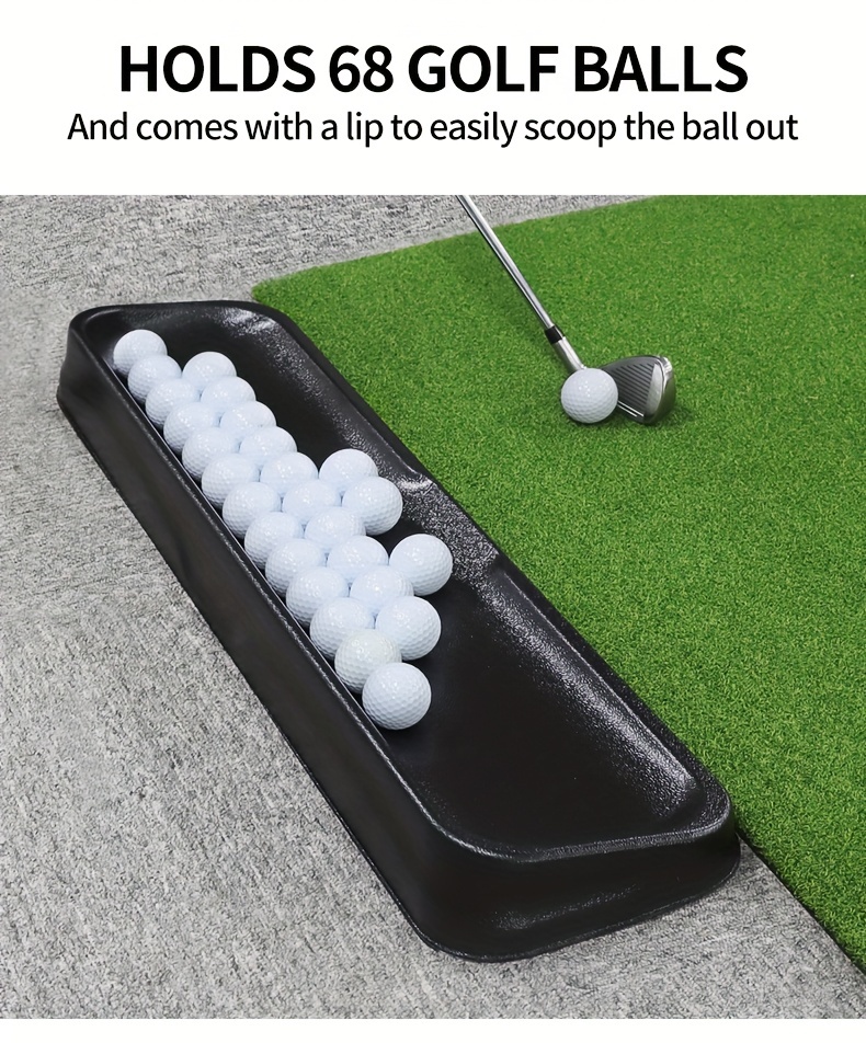 extra large capacity commercial plastic golf ball tray with 16 foam golf balls excellent durability and stability golf tray perfect for indoor and outdoor training details 4