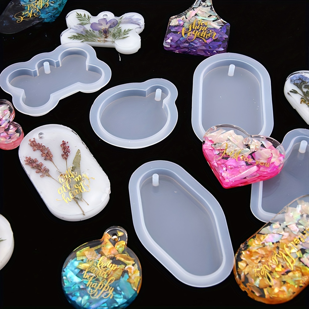 11Pcs Resin Molds Jewelry Earrings Silicone Molds for Epoxy Resin