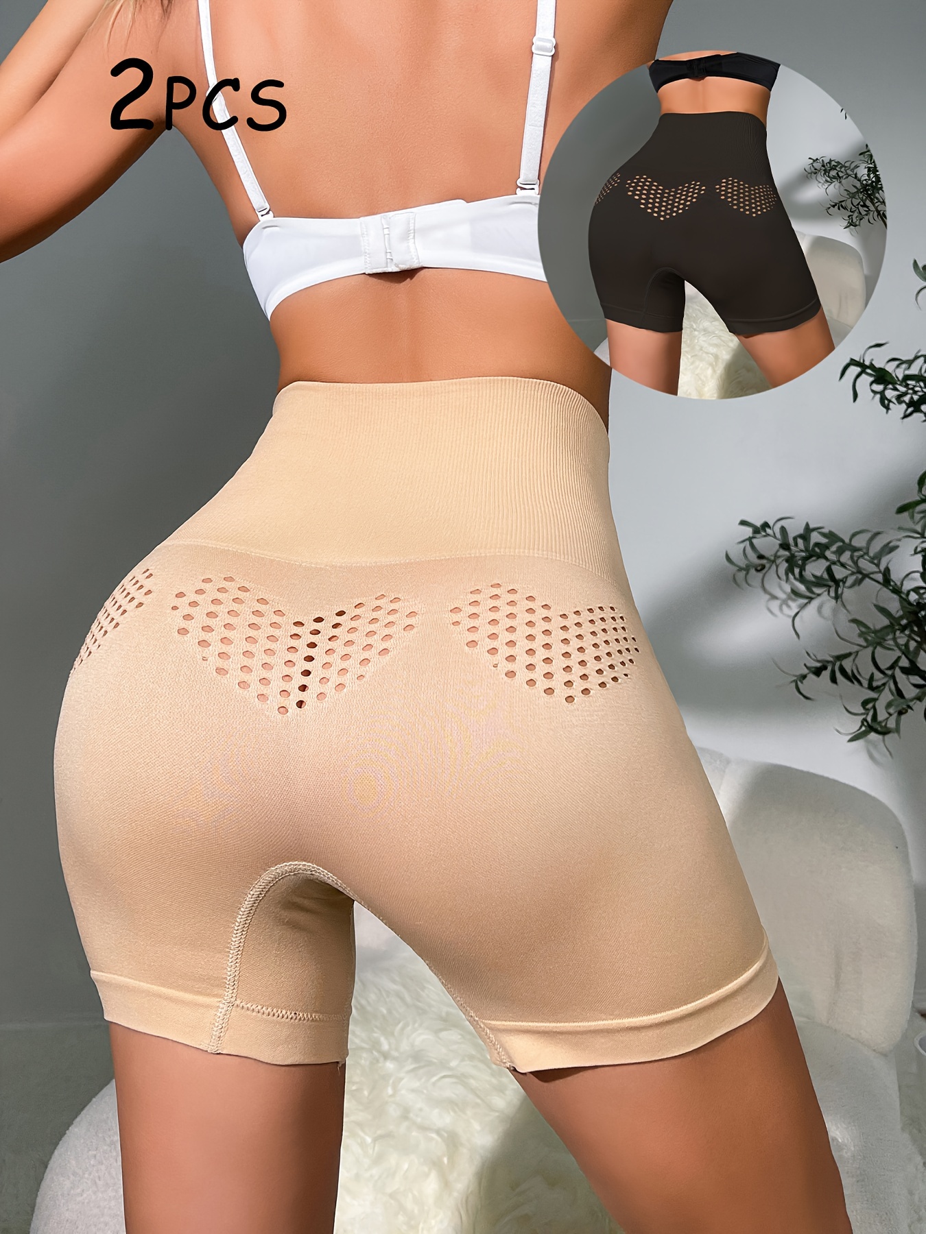 Front Button Shaping Shorts Tummy Control Butt Lifting Lace - Temu