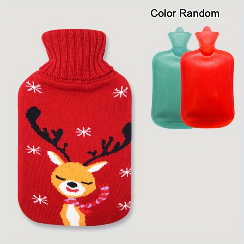 1pc Cartoon Silicone Hot Water Bottle, Explosion-proof, Cute Plush Water  Injection Hand Warmer For Kids