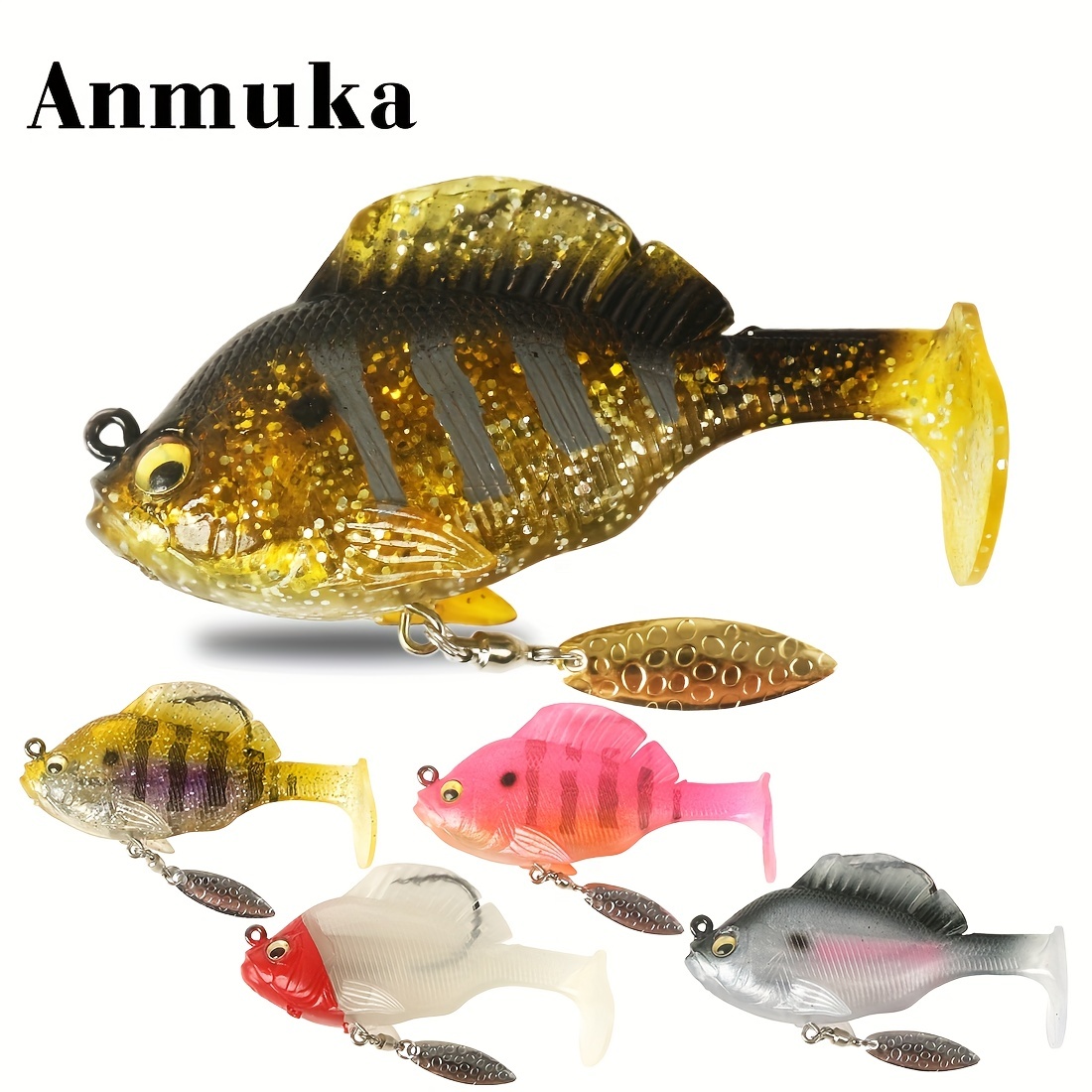 Sequins Fishing Lure Soft Spinning Swimbait Artificial Bass - Temu